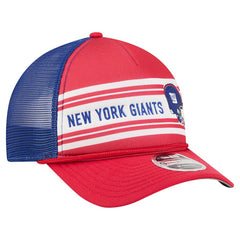 New York Giants New Era Linear A-Frame 9FORTY Adjustable Hat - Red Hats