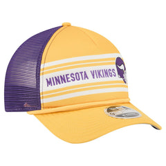 Minnesota Vikings New Era Linear A-Frame 9FORTY Adjustable Hat - Gold Hats