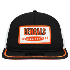 Cincinnati Bengals New Era Patch 19TWENTY Adjustable Hat - Black/White Hats