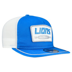 Detroit Lions New Era Patch 19TWENTY Adjustable Hat - Blue/White Hats