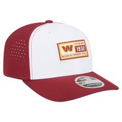 Washington Commanders New Era Established Patch 9SEVENTY Adjustable Hat - White/Burgundy Hats