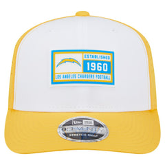 Los Angeles Chargers New Era Established Patch 9SEVENTY Adjustable Hat - White/Gold Hats