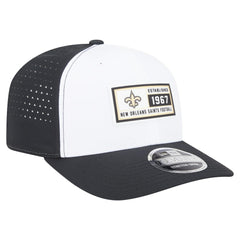 New Orleans Saints New Era Established Patch 9SEVENTY Adjustable Hat - White/Black Hats