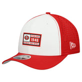 San Francisco 49ers New Era Established Patch 9SEVENTY Adjustable Hat - White/Scarlet Hats