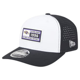 Baltimore Ravens New Era Established Patch 9SEVENTY Adjustable Hat - White/Black Hats