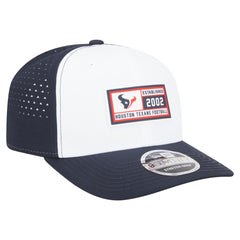 Houston Texans New Era Established Patch 9SEVENTY Adjustable Hat - White/Navy Hats