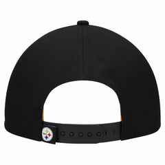 Pittsburgh Steelers New Era Women's Metallic 9FORTY M-Crown A-Frame Adjustable Hat - Black Hats