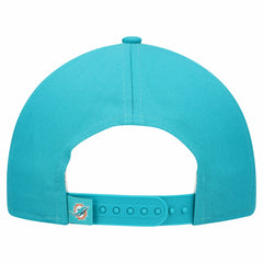 Miami Dolphins New Era Women's Metallic 9FORTY M-Crown A-Frame Adjustable Hat - Aqua Hats