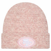 San Francisco 49ers New Era Women's Metallic Cuffed Knit Hat - Pink Hats