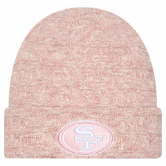 San Francisco 49ers New Era Women's Metallic Cuffed Knit Hat - Pink Hats