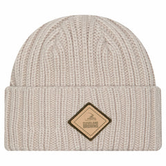 Cleveland Browns New Era Logo Applique Cuffed Knit Hat - Light Beige Hats