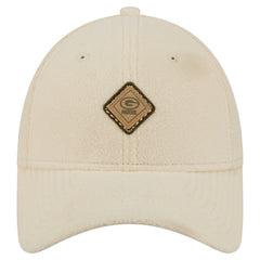 Green Bay Packers New Era Women's Comfy 9FORTY Adjustable Hat - Cream Hats