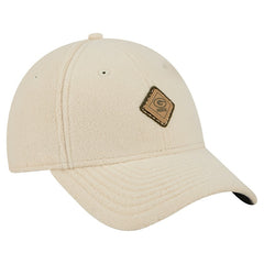 Green Bay Packers New Era Women's Comfy 9FORTY Adjustable Hat - Cream Hats