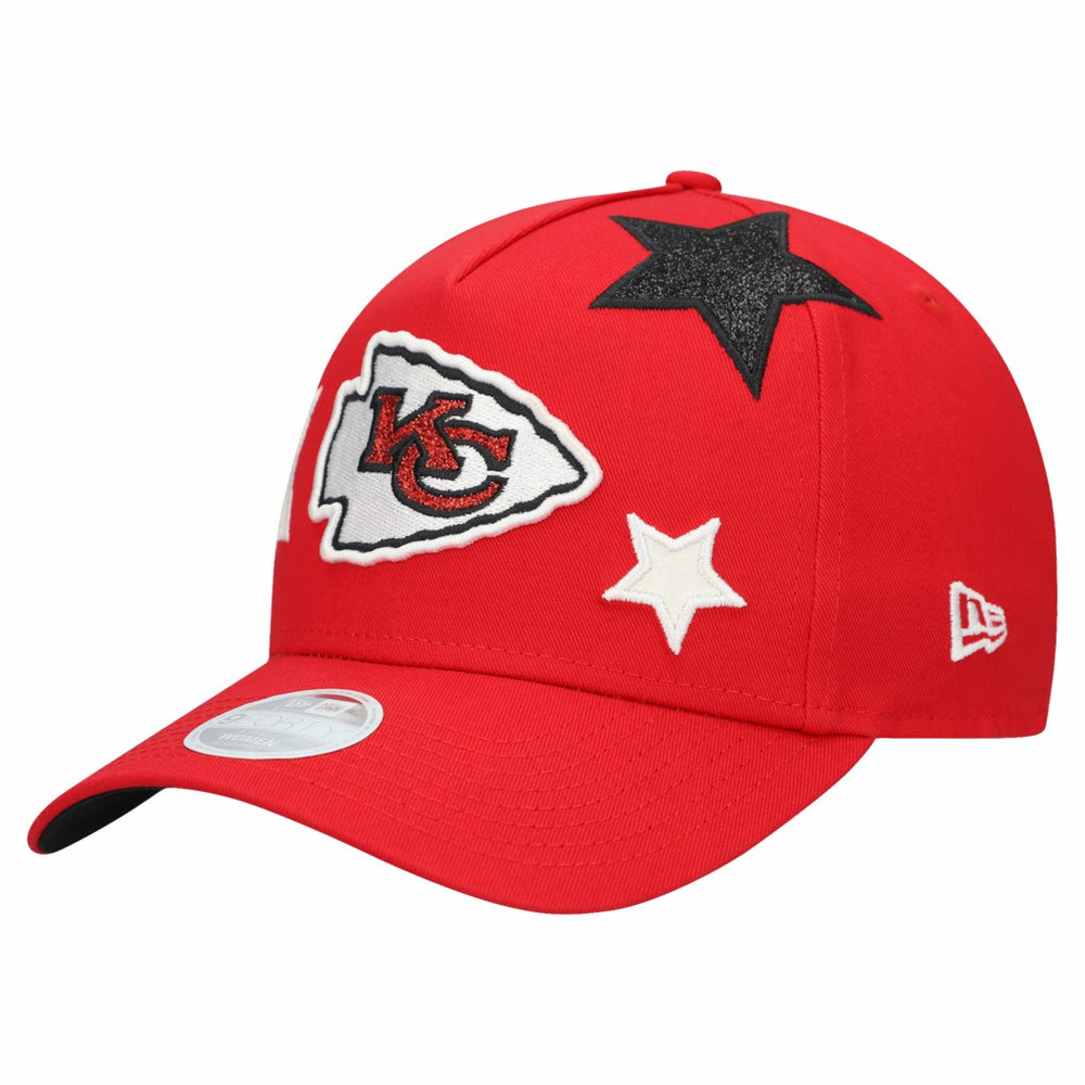 Kansas City Chiefs New Era Women's Stardom A-Frame 9FORTY Adjustable Hat - Red Hats