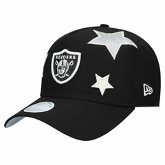Las Vegas Raiders New Era Women's Stardom A-Frame 9FORTY Adjustable Hat - Black Hats