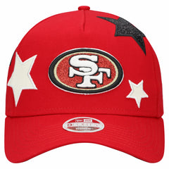 San Francisco 49ers New Era Women's Stardom A-Frame 9FORTY Adjustable Hat - Scarlet Hats