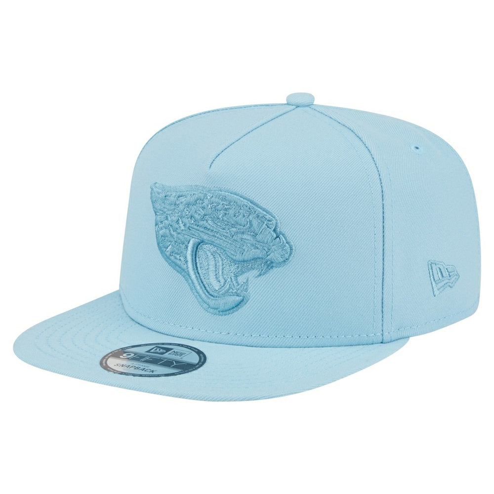 Jacksonville Jaguars New Era Color Pack A-Frame 9FIFTY Snapback Hat - Light Blue Hats