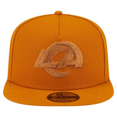 Los Angeles Rams New Era Color Pack A-Frame 9FIFTY Snapback Hat - Brown Hats