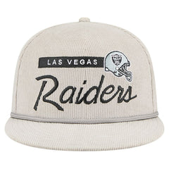Las Vegas Raiders New Era Cord Rope Corduroy 9FIFTY Snapback Hat - Gray Hats