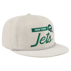 New York Jets New Era Cord Rope Corduroy 9FIFTY Snapback Hat - Gray Hats