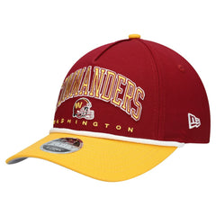 Washington Commanders New Era Youth Arch COOLERA 9FORTY A-Frame Adjustable Hat - Burgundy/Gold Hats