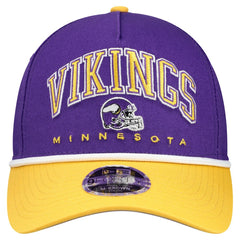 Minnesota Vikings New Era Youth Arch COOLERA 9FORTY A-Frame Adjustable Hat - Purple/Gold Hats