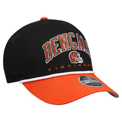 Cincinnati Bengals New Era Youth Arch COOLERA 9FORTY A-Frame Adjustable Hat - Black/Orange Hats