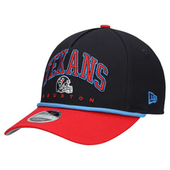 Houston Texans New Era Youth Arch COOLERA 9FORTY A-Frame Adjustable Hat - Navy/Red Hats