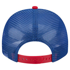 New York Giants New Era Youth Banner 9FIFTY A-Frame Adjustable Trucker Hat - Cream/Royal Hats