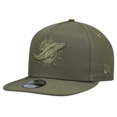 Miami Dolphins New Era Youth Color Pack A-Frame 9FIFTY Snapback Hat - Olive Hats