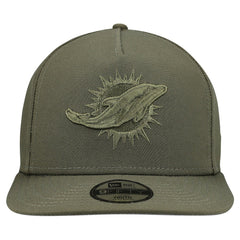 Miami Dolphins New Era Youth Color Pack A-Frame 9FIFTY Snapback Hat - Olive Hats