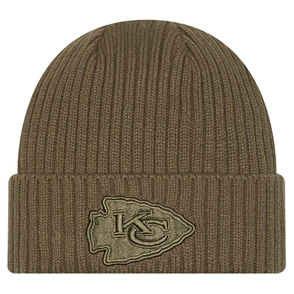 Kansas City Chiefs New Era Youth Color Pack Cuffed Knit Hat - Olive Hats