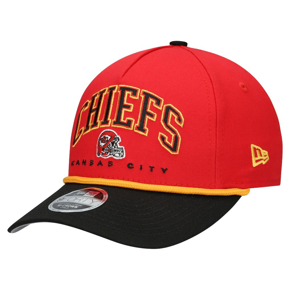Kansas City Chiefs New Era Preschool Arch COOLERA 9FORTY A-Frame M-Crown Adjustable Hat - Red/Black Hats