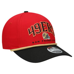 San Francisco 49ers New Era Preschool Arch COOLERA 9FORTY A-Frame M-Crown Adjustable Hat - Scarlet/Gold Hats