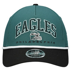 Philadelphia Eagles New Era Preschool Arch COOLERA 9FORTY A-Frame M-Crown Adjustable Hat - Green/Black Hats