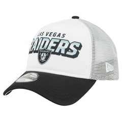 Las Vegas Raiders New Era Preschool 9FORTY A-Frame Adjustable Hat - White Hats