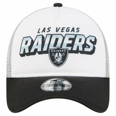 Las Vegas Raiders New Era Preschool 9FORTY A-Frame Adjustable Hat - White Hats