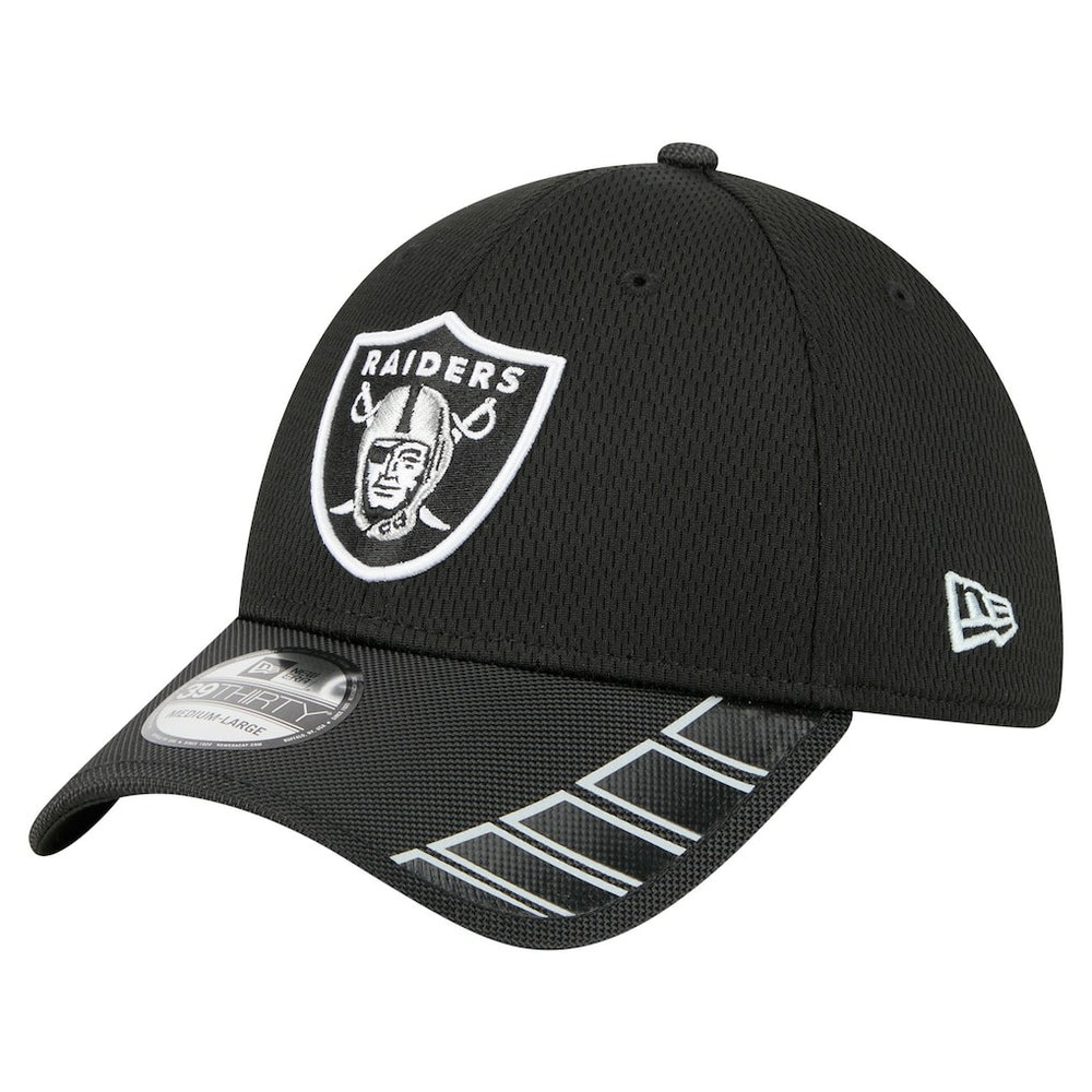 Las Vegas Raiders New Era Visor Hit 39THIRTY Flex Hat - Black Hats