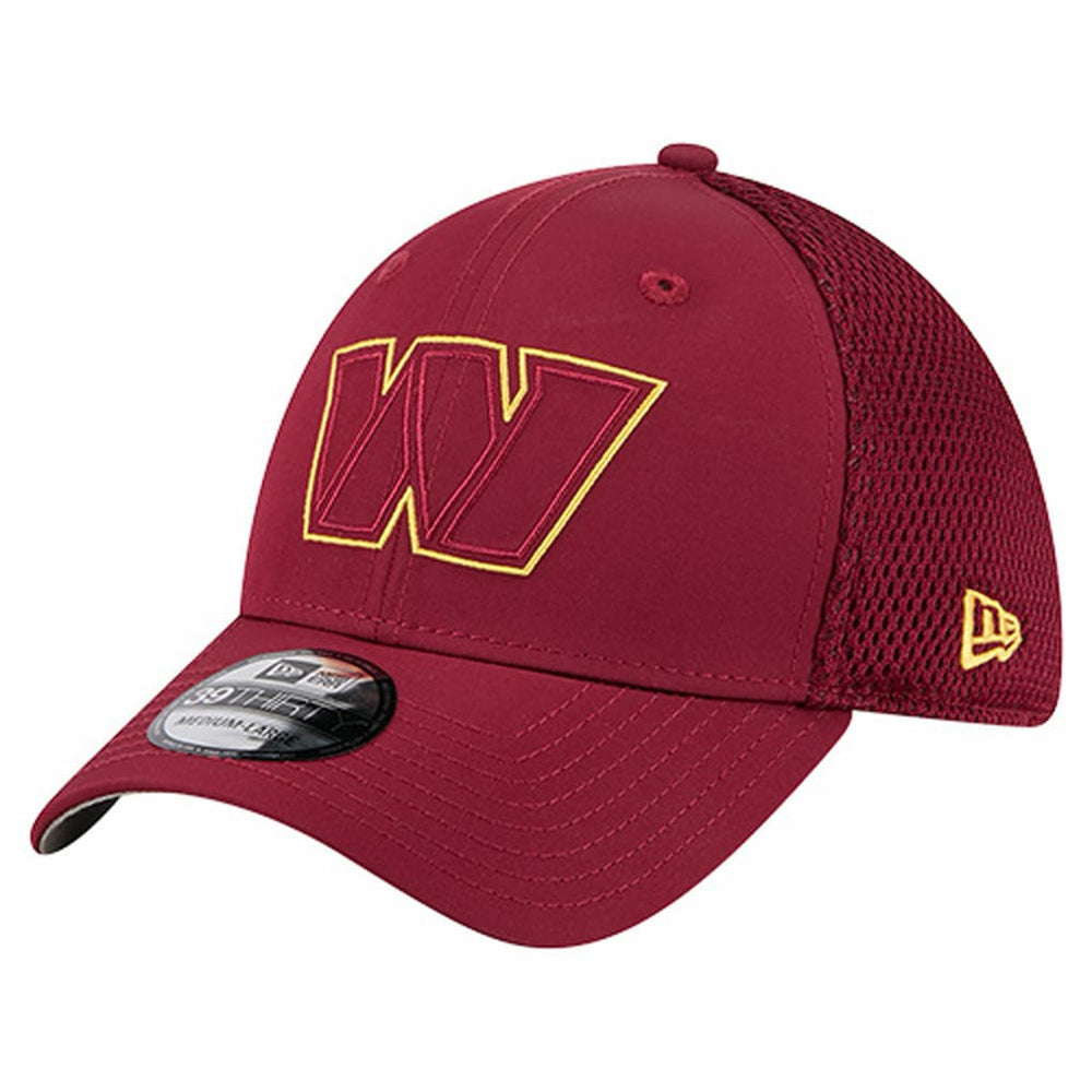Washington Commanders New Era Outline 39THIRTY Flex Hat - Burgundy Hats