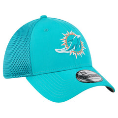 Miami Dolphins New Era Outline 39THIRTY Flex Hat - Aqua Hats