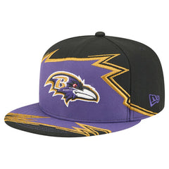 Baltimore Ravens New Era Break 59FIFTY Fitted Hat - Black/Purple Hats