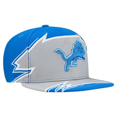 Detroit Lions New Era Break 59FIFTY Fitted Hat - Blue/Gray Hats