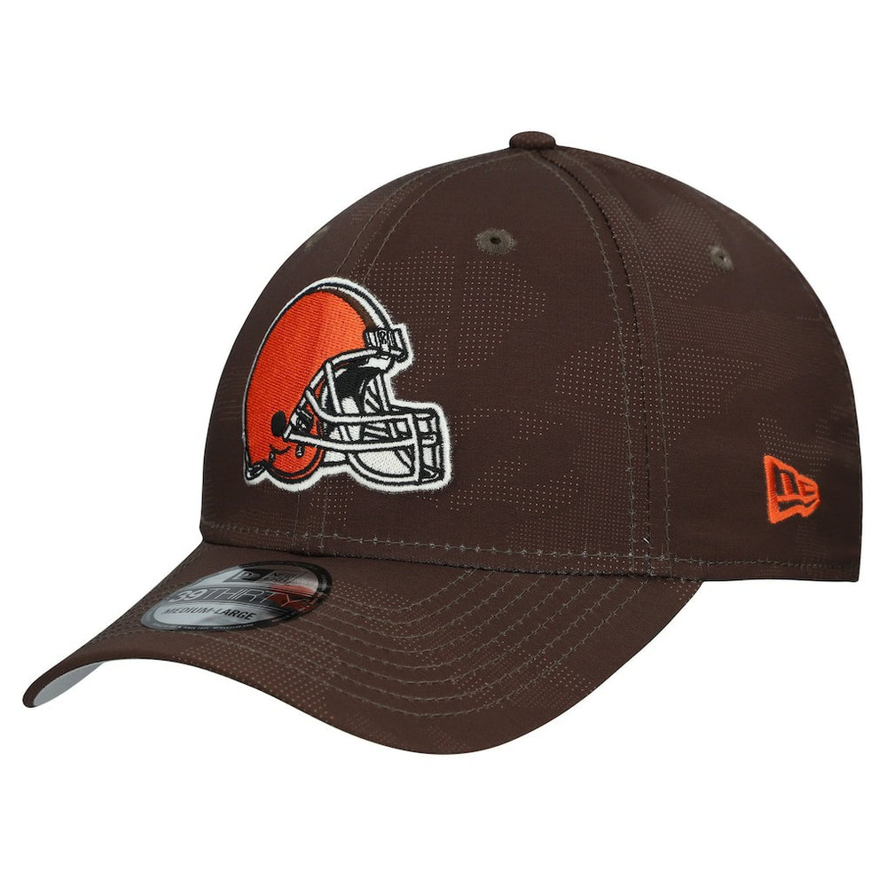 Cleveland Browns New Era Tonal Camo 39THIRTY Stretch Fit Hat - Brown Hats