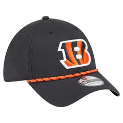 Cincinnati Bengals New Era Perforated 39THIRTY Flex Hat - Black Hats