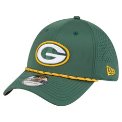 Green Bay Packers New Era Perforated 39THIRTY Flex Hat - Green Hats