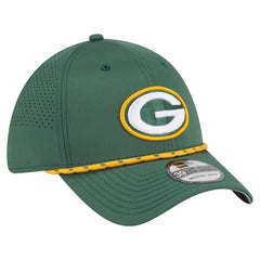 Green Bay Packers New Era Perforated 39THIRTY Flex Hat - Green Hats