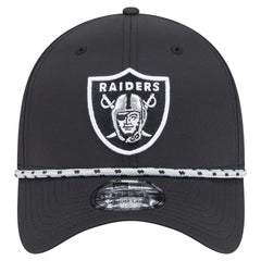 Las Vegas Raiders New Era Perforated 39THIRTY Flex Hat - Black Hats