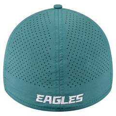 Philadelphia Eagles New Era Perforated 39THIRTY Flex Hat - Midnight Green Hats