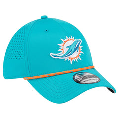 Miami Dolphins New Era Perforated 39THIRTY Flex Hat - Aqua Hats