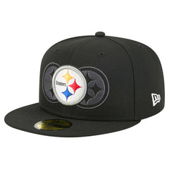 Pittsburgh Steelers New Era Tri-Hit 59FIFTY Fitted Hat - Black Hats